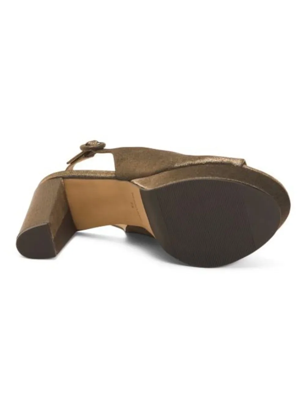 BERNARDO Made In Brazil Vega Peep Toe Platform Slingback Heeled Sandals